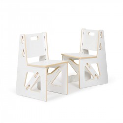 PAAZA Kids Chairs, White, 2...