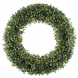 Boxwood Wreath, Artificial...